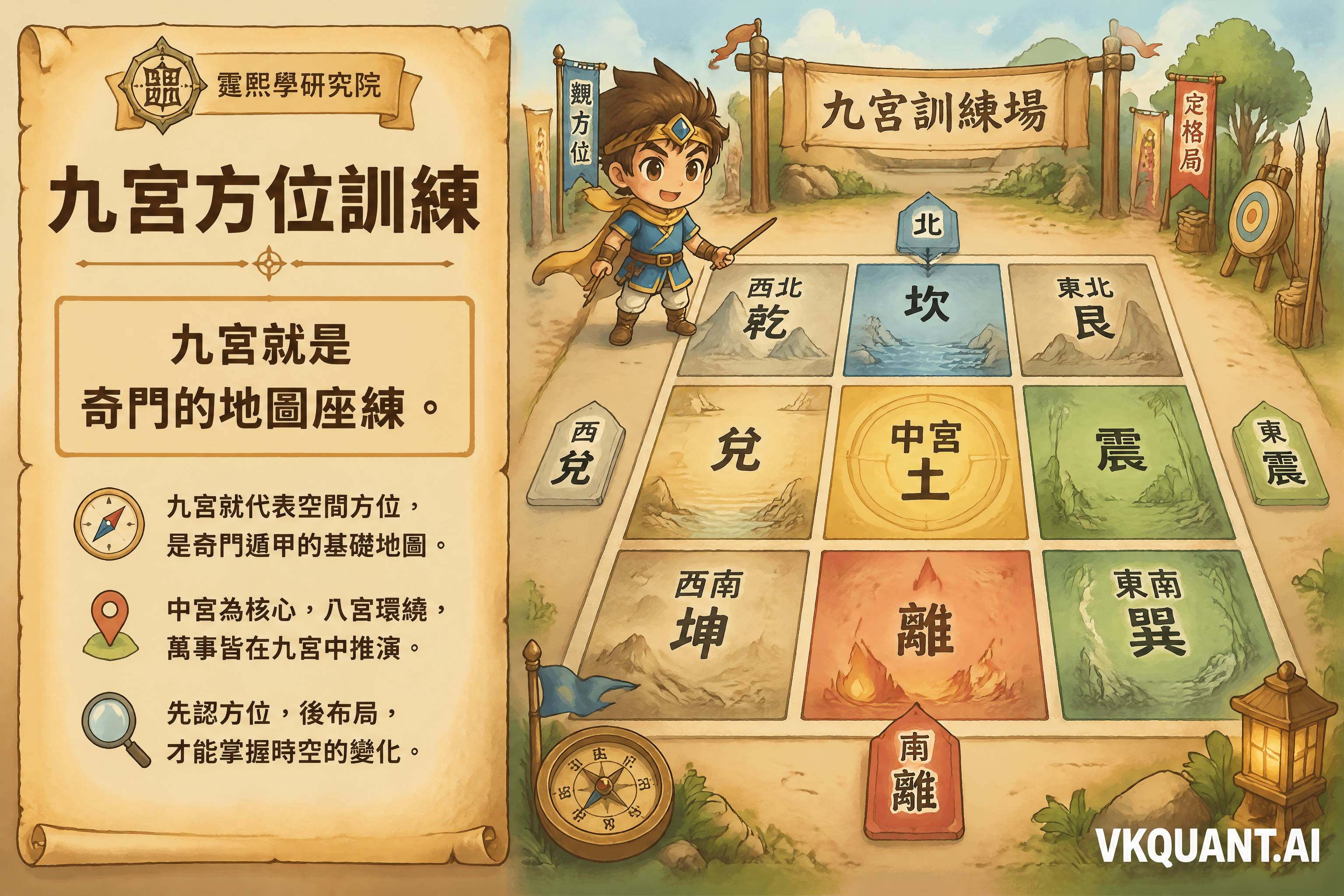 九宮方位教學插圖